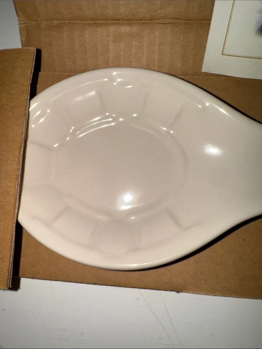 NEW Longaberger Woven Traditions Ceramic Spoon Rest Wall Hanging Decor